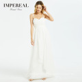 Sweetheart Plain Long Custom Manufacturers White Modern Dress For Bridal